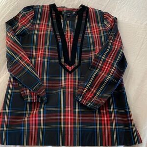 EUC J. Crew Tartan Tunic
